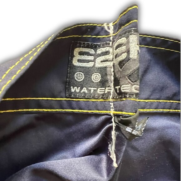 Ezekiel Mens Navy & Yellow Swim Trunks Size M With Adjustable Waist & Pocket Det - Picture 6 of 8